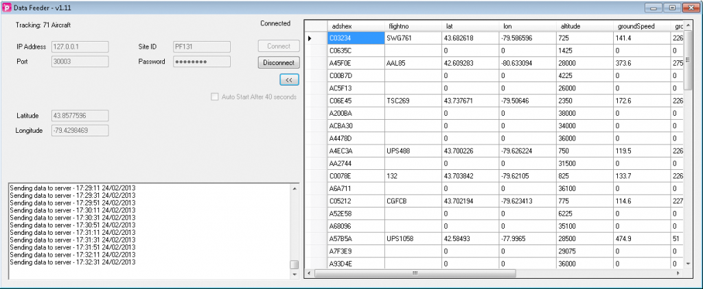 planeplotter share data