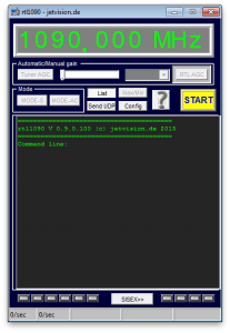 The RTL1090 ADSB decoder application.